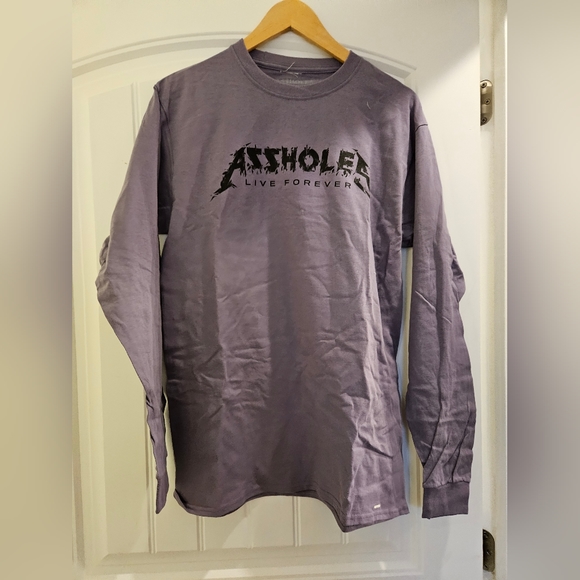 NWOT Assholes Live Forever L/S Tee Medium - Picture 1 of 3